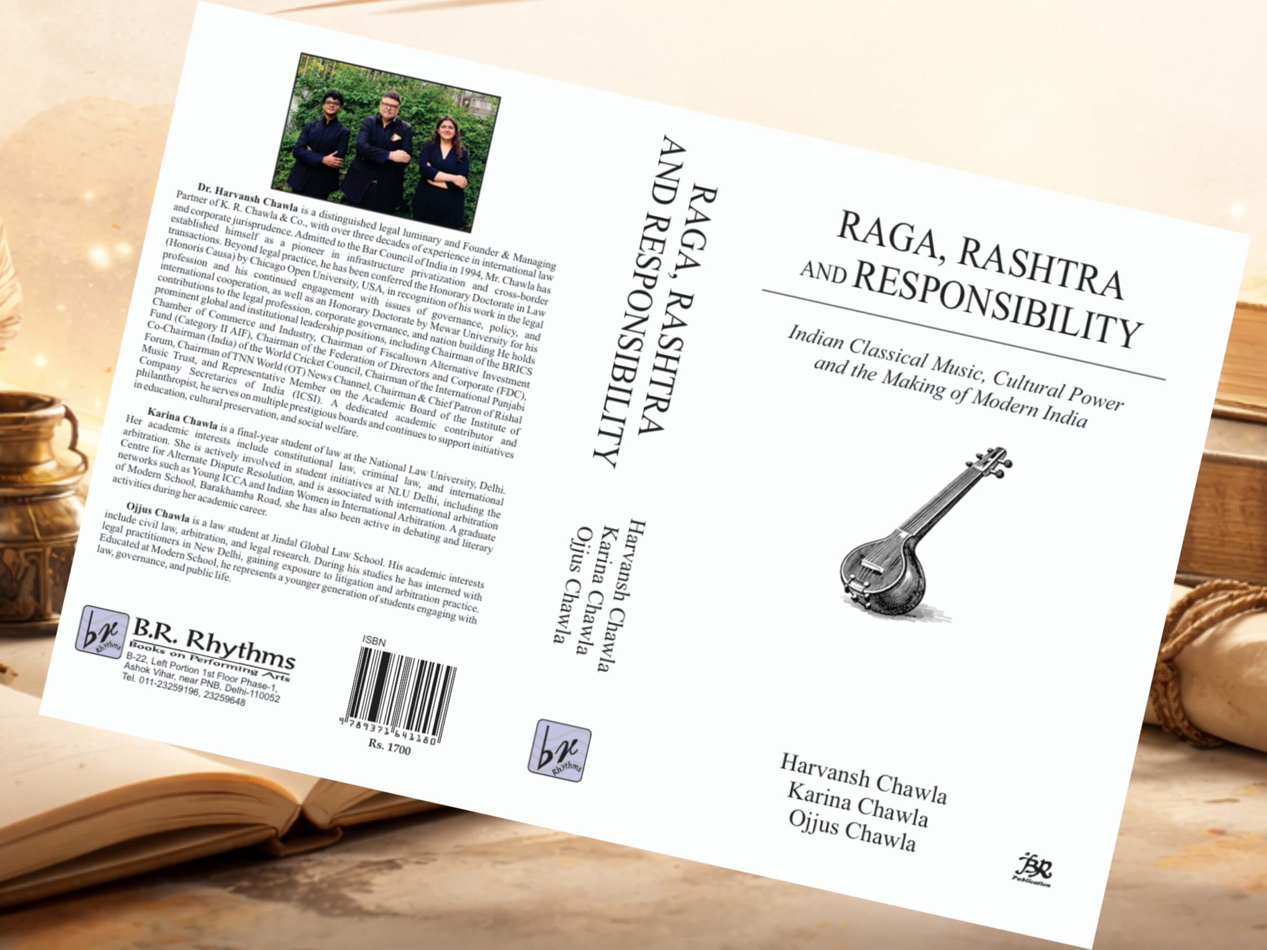 Raga, Rashtra & Responsibility: Dr. Harvansh Chawla's Book Co-authored by Karina Chawla & Ojjus Chawla Launched